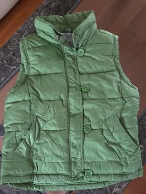 Jacob Green Quilted Puffer Vest for Kids